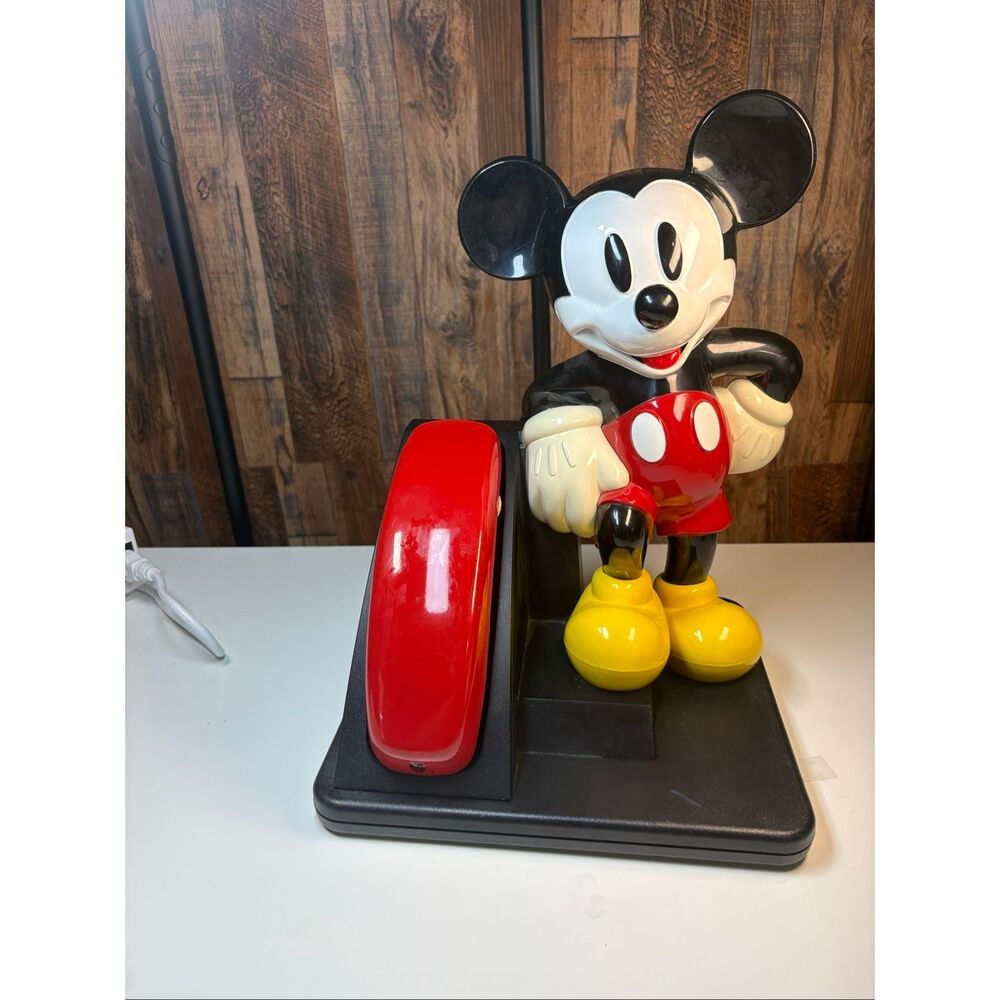 Disney Mickey Mouse Landline Telephone Desk Phone Vintage Style UNTESTED